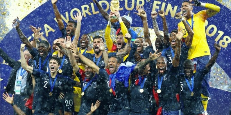 France celebrating the 2018 World Cup